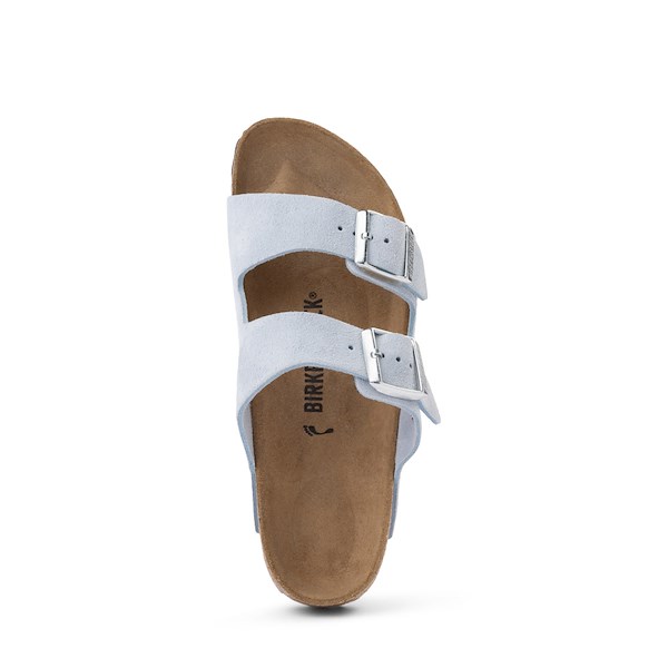 Сандалии Womens Birkenstock Arizona Soft Footbed Slide Sandal, цвет Baby Blue — фото 2