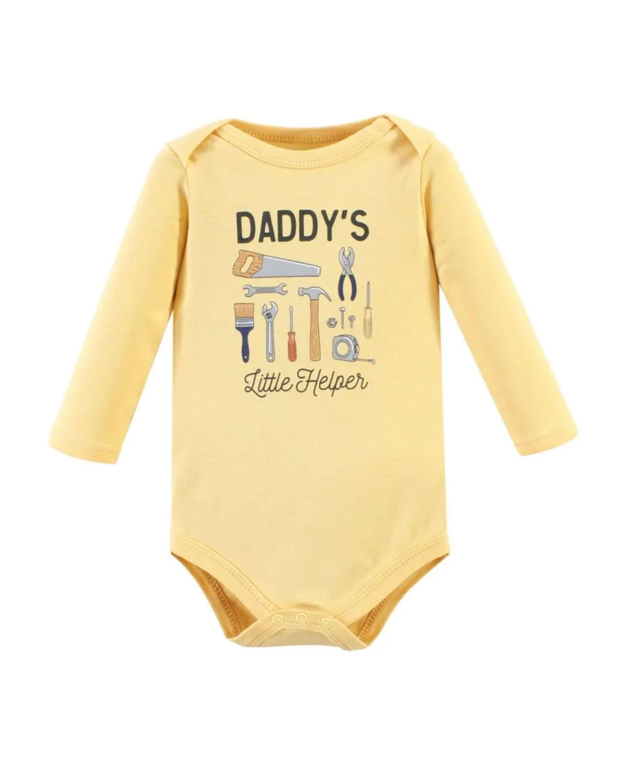 Хлопковые боди с длинными рукавами, комплект из 3 штук Hudson Baby, Construction Work 3-Pack — фото 3