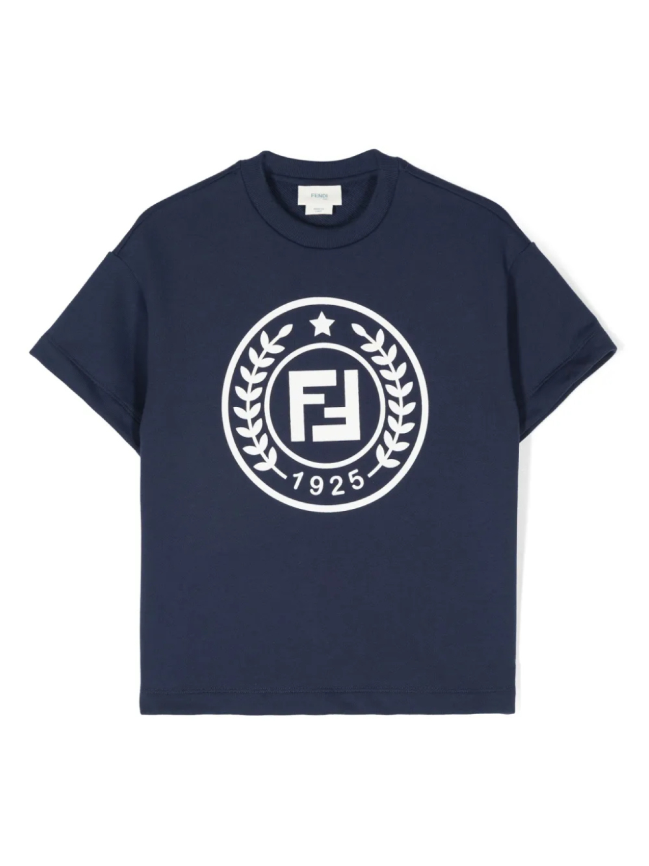 

Футболка с логотипом Fendi Kids, синий