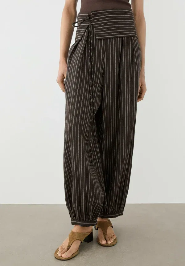Брюки-саруэлы Massimo Dutti, бежевые