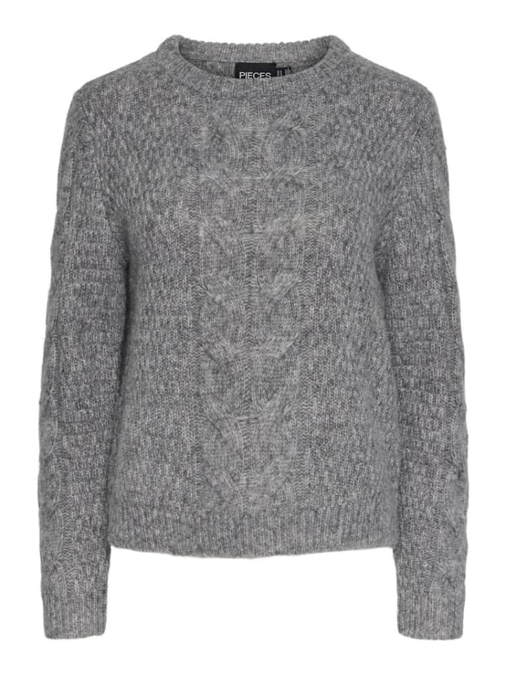 

Пуловер Pieces Pullover, цвет Medium Grey Melange