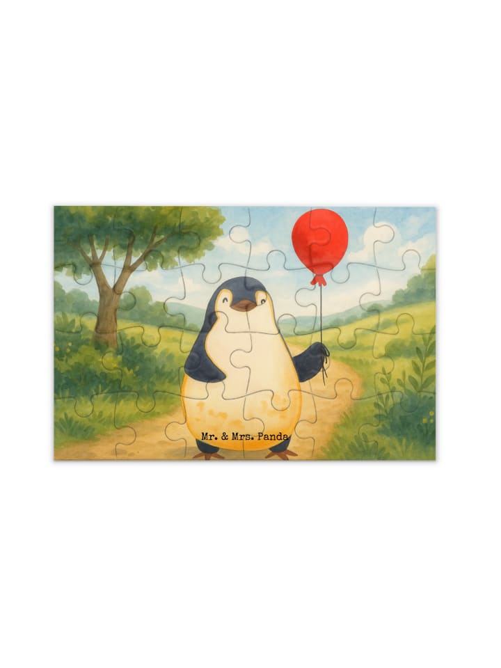 

Mr. & Mrs. Panda Дизайн воздушного шара в виде пингвина-пазла без надписи, белый