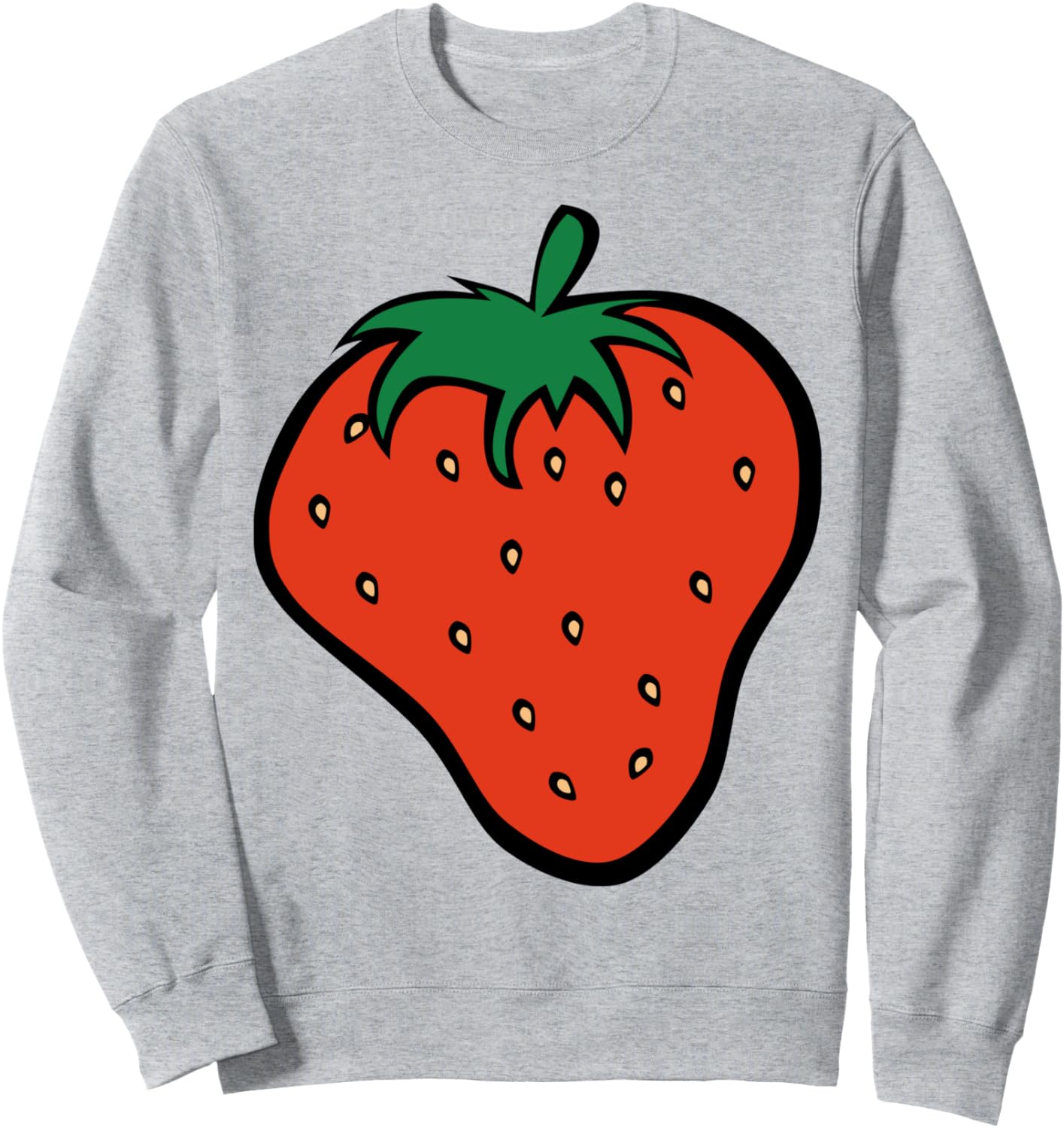 

Толстовка с мультяшным рисунком клубники Fashion Tees, серый