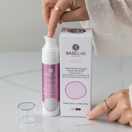 Восстанавливающая сыворотка для лица с керамидами BasicLab Cosmetology Esteticus, 50 ml — фото 3