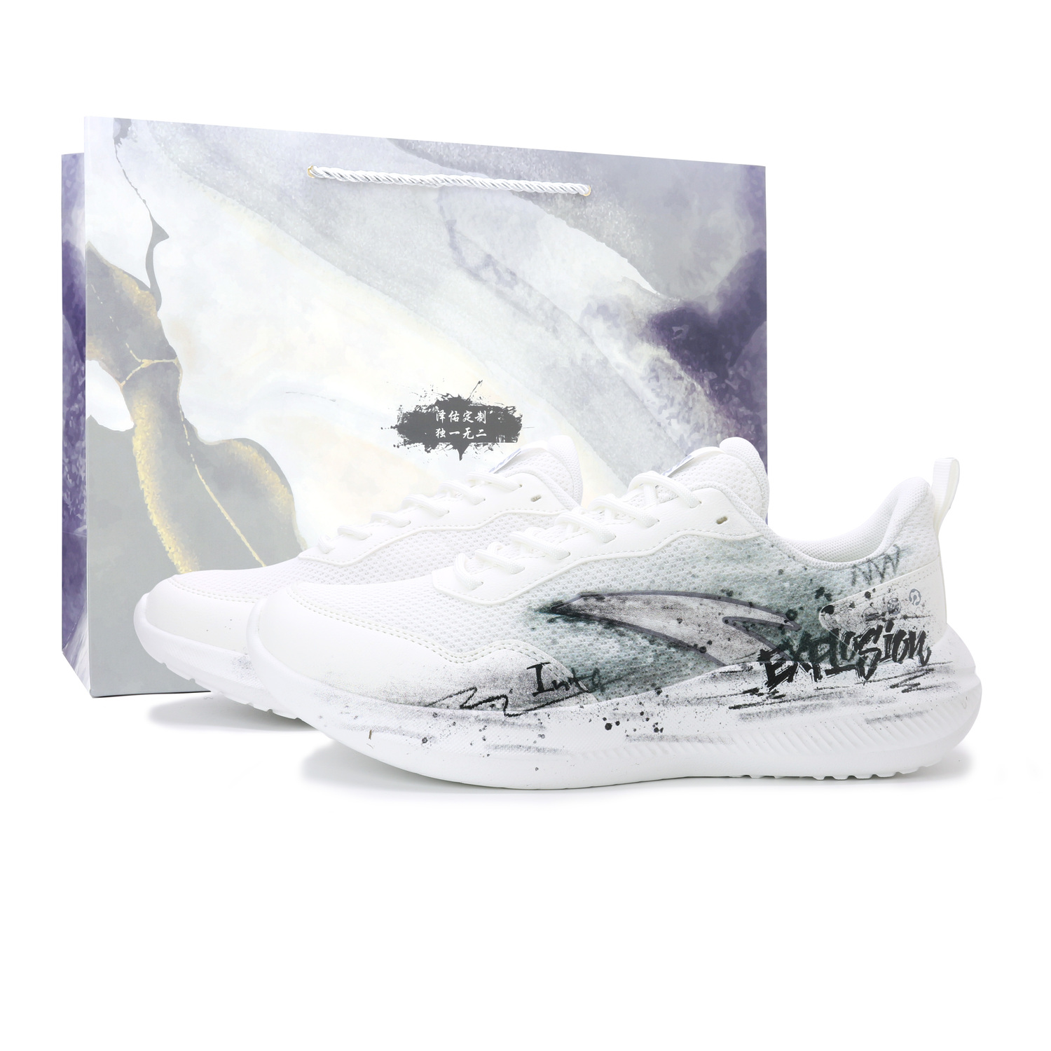 

ANTA Sky Wear resistant And Lightweight Low top City Commute Running Shoes мужские зеленый белый черный