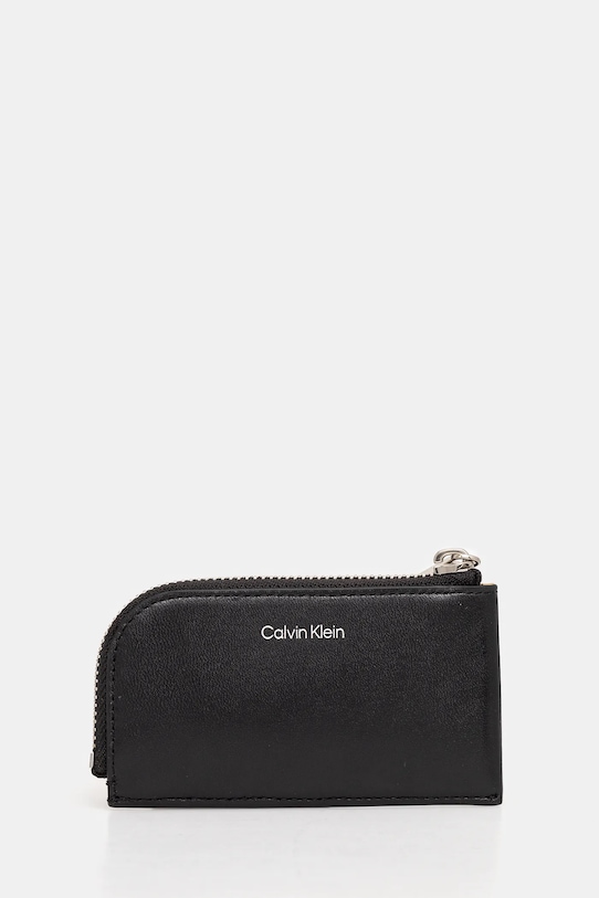 

Кожаный кошелек Calvin Klein, черный