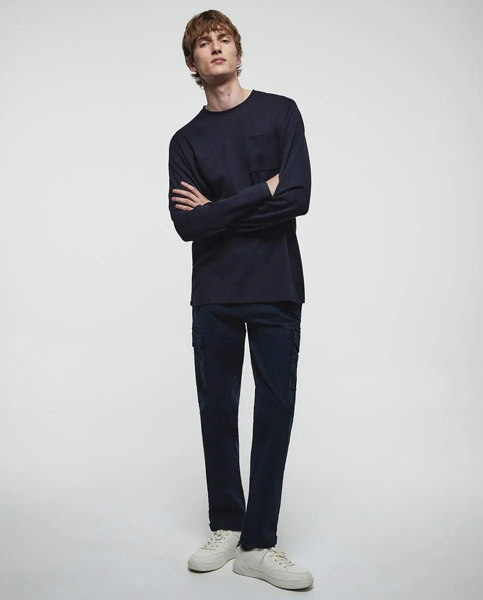 

Футболка с конструкцией Sfera, темно-синий