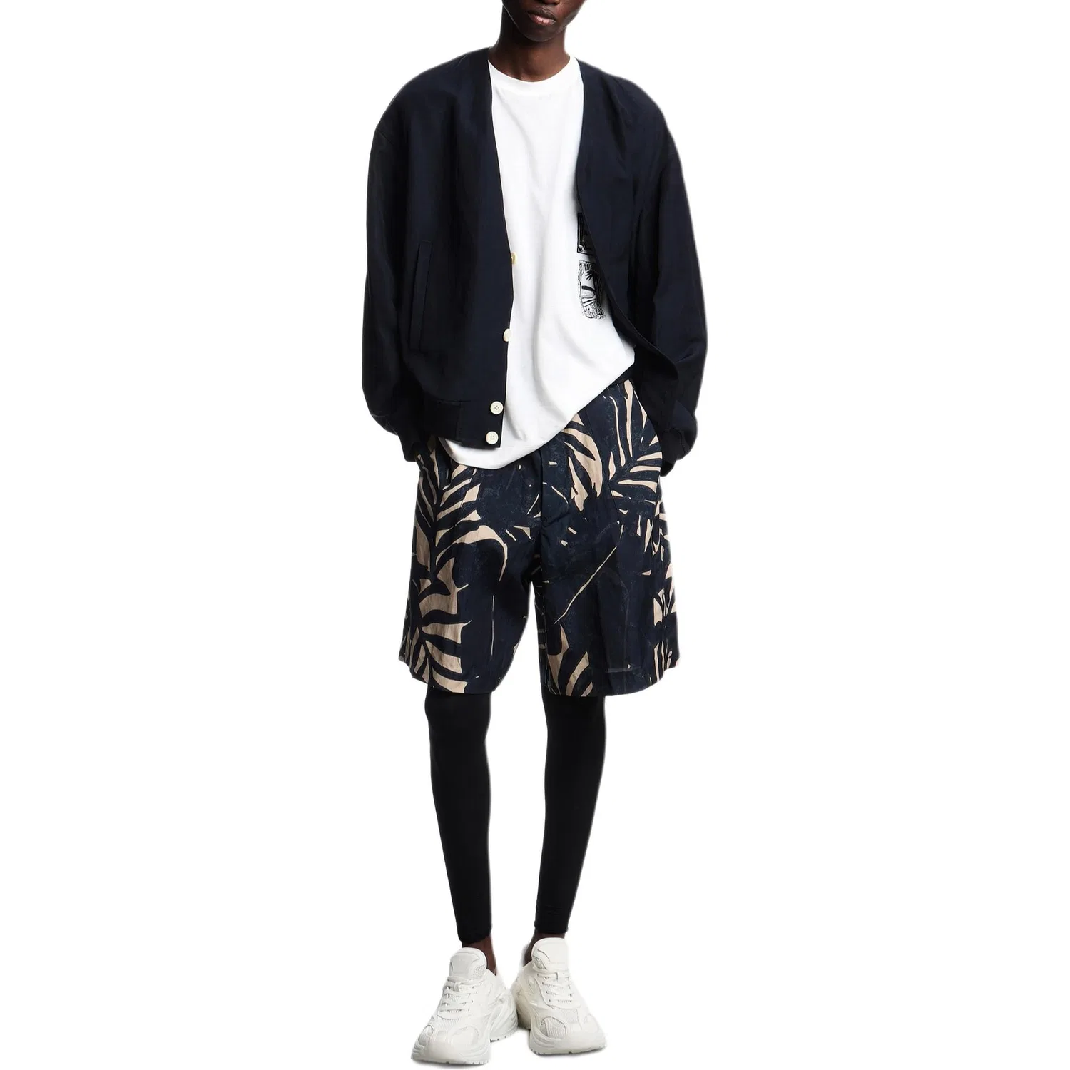 Футболка с принтом crewneck EMPORIO ARMANI, Ecru-U0003 — фото 4