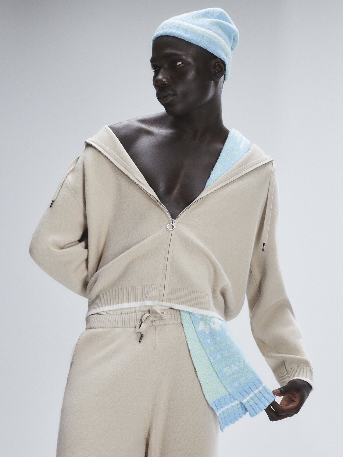 

Вязаный худи Savage X Fenty Lit Leisure Zip-Up, цвет Hush Beige