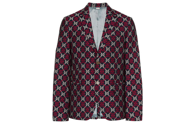 

Деловой костюм мужской красновато-серый Gucci, красный