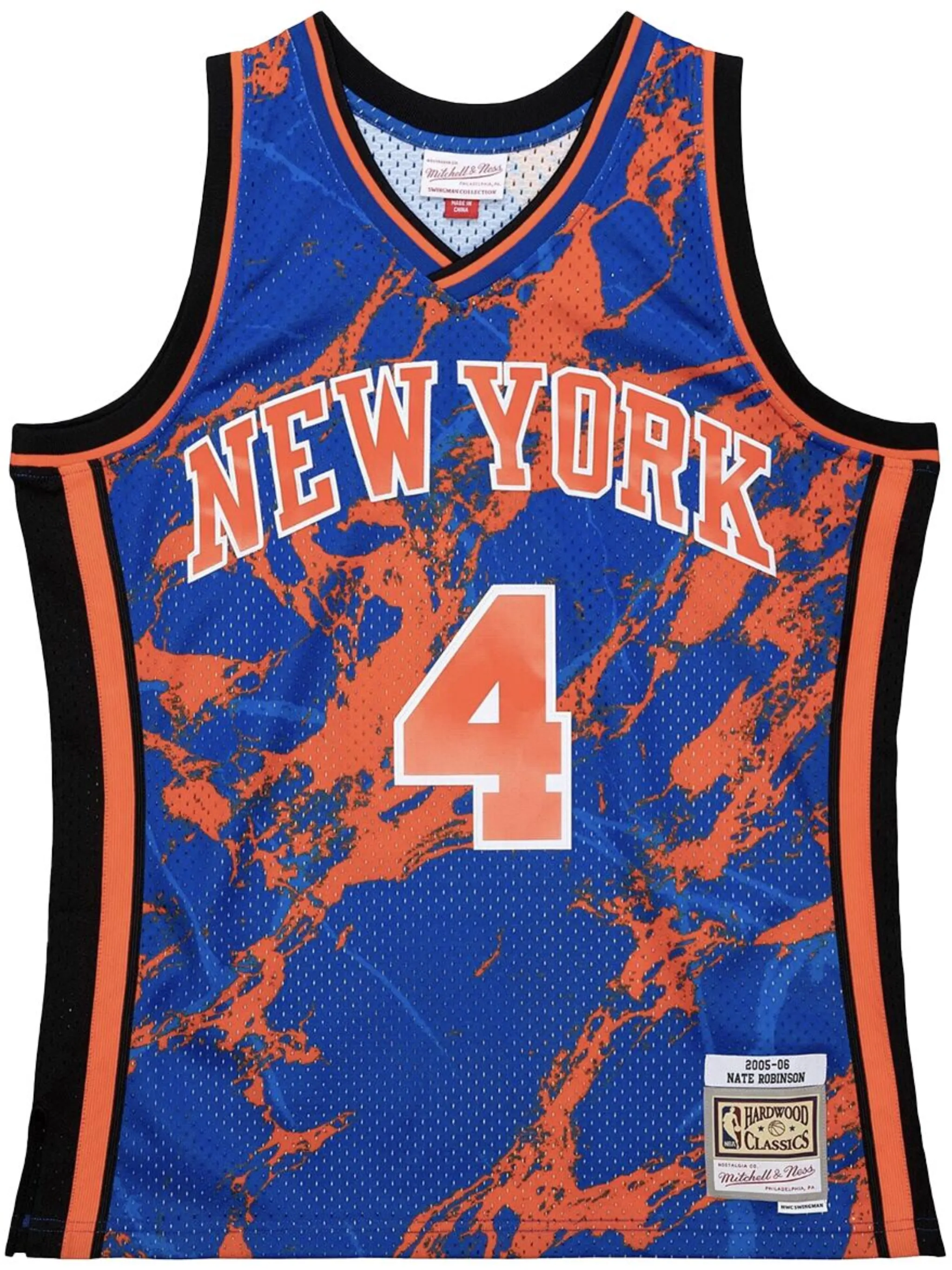 

Топ NBA NY Knicks 2005 Nate Robinson Team Marble Swingman Mitchell & Ness, синий