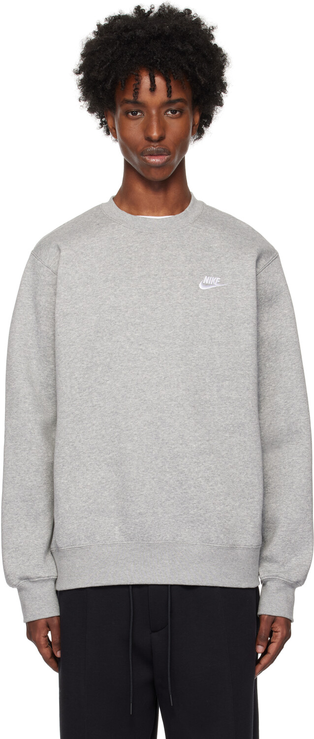 

Серая спортивная флисовая толстовка Club Nike