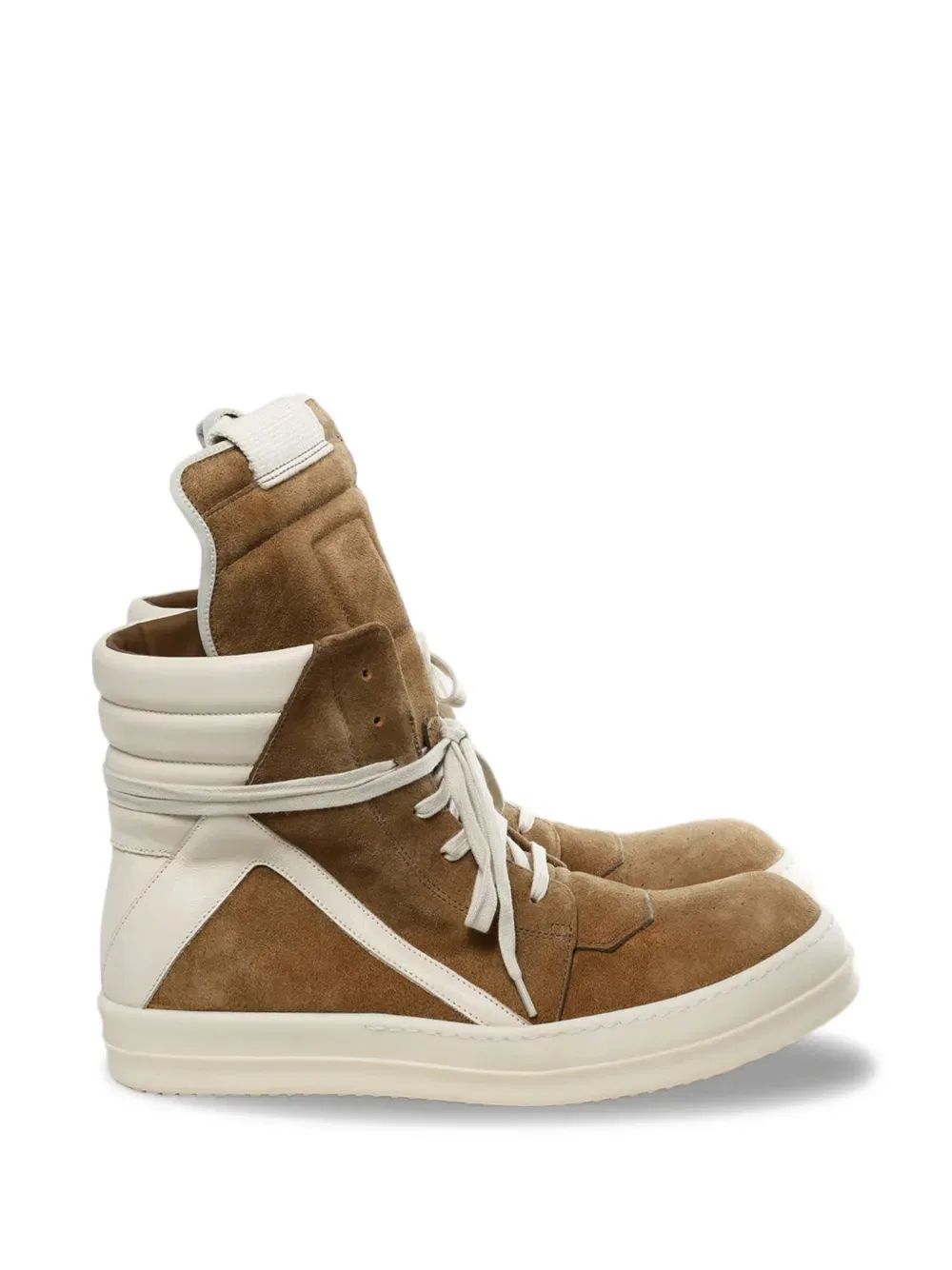 Высокие кроссовки на шнуровке Rick Owens, коричневый