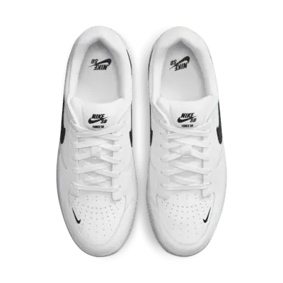 Кроссовки Nike SB Force 58 Premium Skate Shoes, цвет White/White/White/Black — фото 4