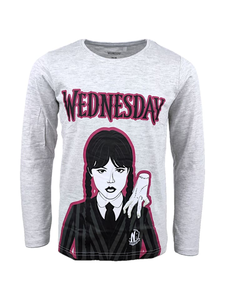 

Рубашка с длинным рукавом Wednesday, серый