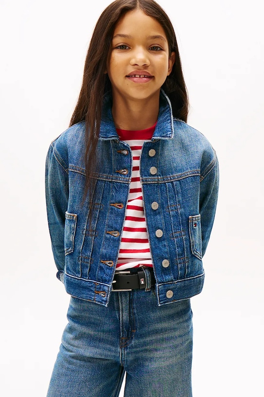 

Детская джинсовая куртка Tommy Hilfiger, темно-синий