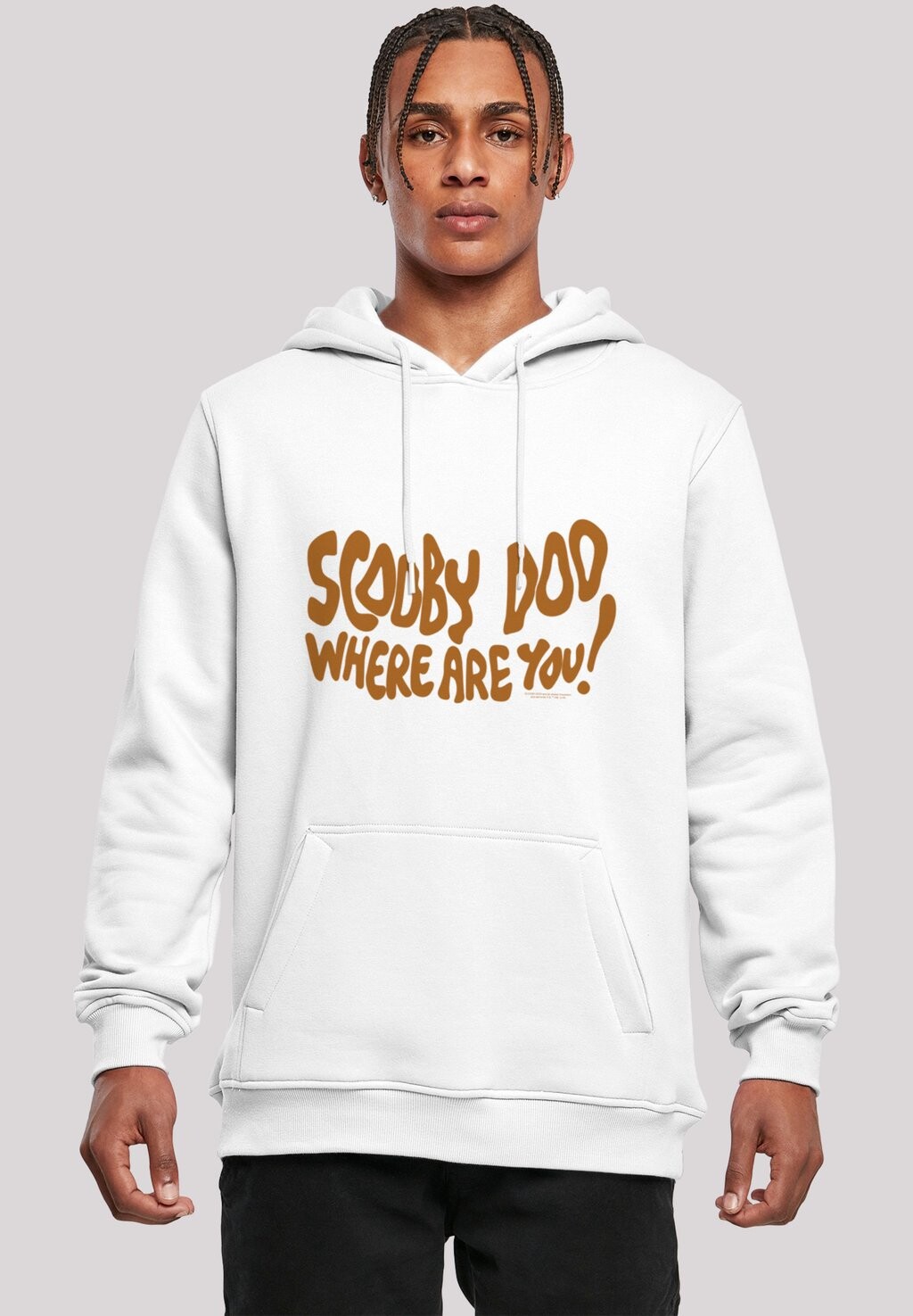 

Толстовка с капюшоном SCOOBY DOO WHERE ARE YOU SPOOKY F4NT4STIC, белый