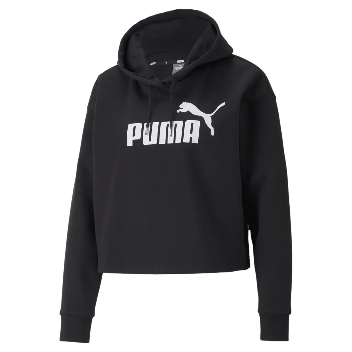 

Толстовка PUMA "Женская укороченная толстовка с логотипом Essentials", черный