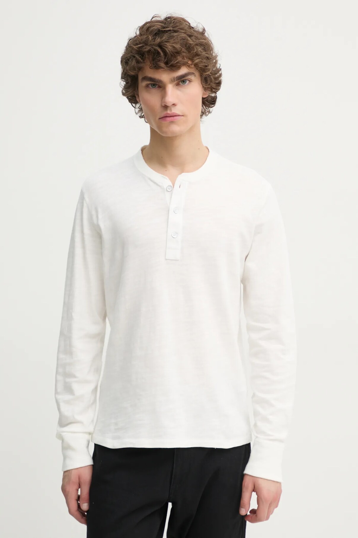 

Хлопковая кофта с длинными рукавами Rag & Bone, белый
