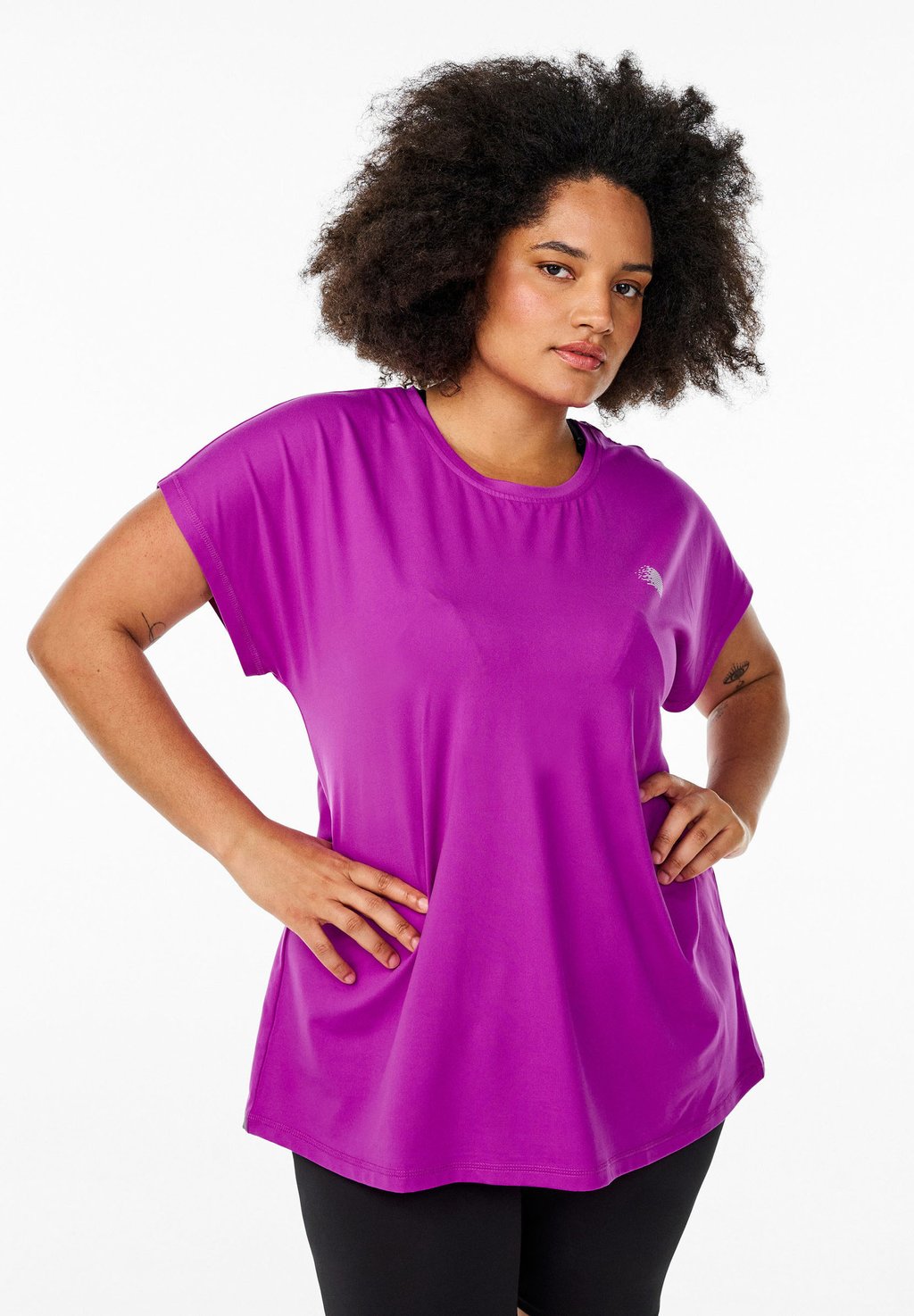 

Базовая футболка Zizzi, фиолетовый