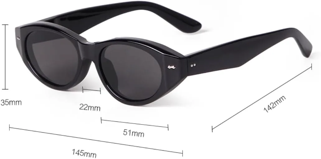 

Солнцезащитные очки с защитой UV400 | Цветные линзы "кошачий глаз" с заклепками | Для женщин и мужчин, для занятий спортом на открытом воздухе и вождения DSVIGF, C1