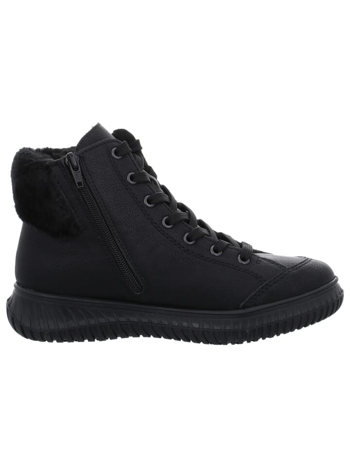 Ботинки женские Rieker Stiefeletten короткие на молнии, черный — фото 3