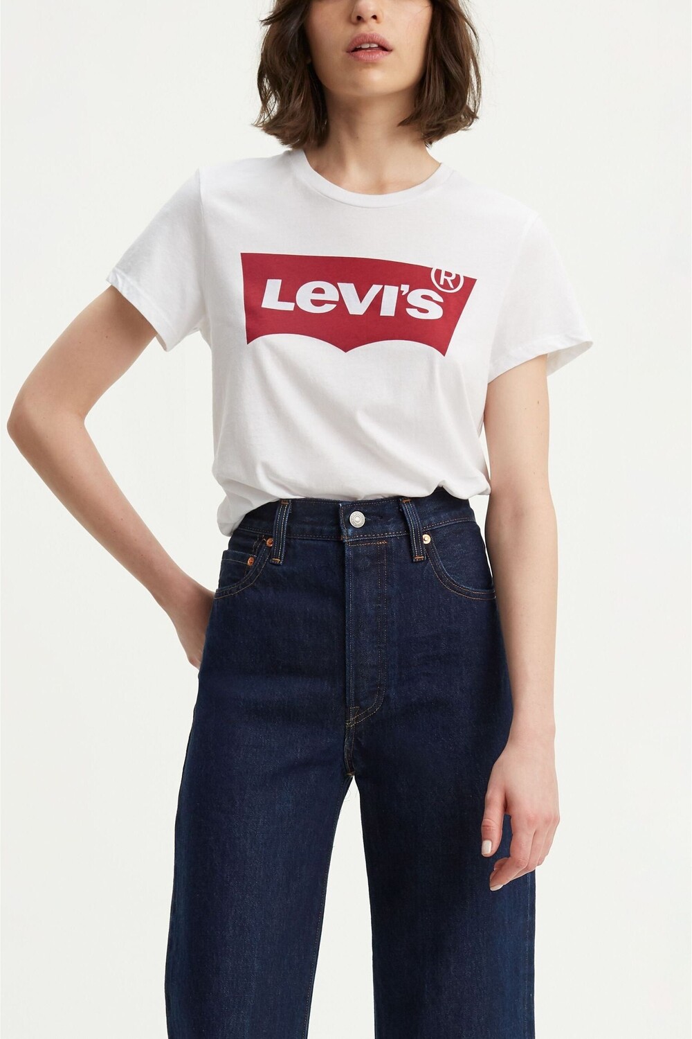 

Идеальная футболка Levi's, белый