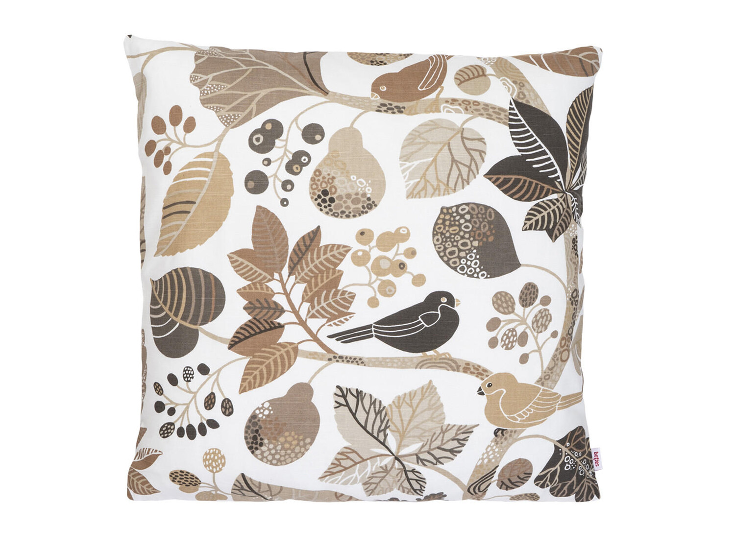 

Чехол на подушку beties Heimtextil, 50x50 см, экрю/серо-коричневый