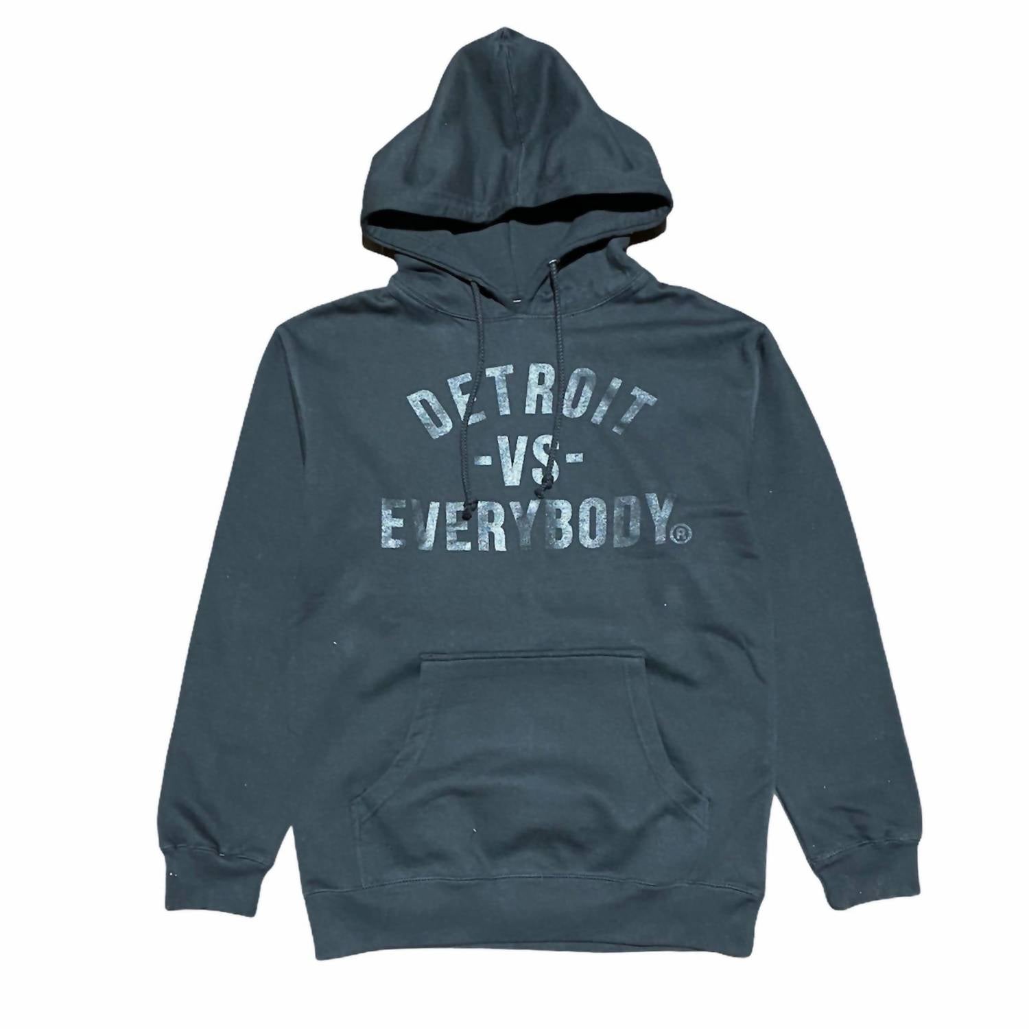 

Мужская толстовка Detroit с капюшоном черного/черного цвета VS EVERYBODY