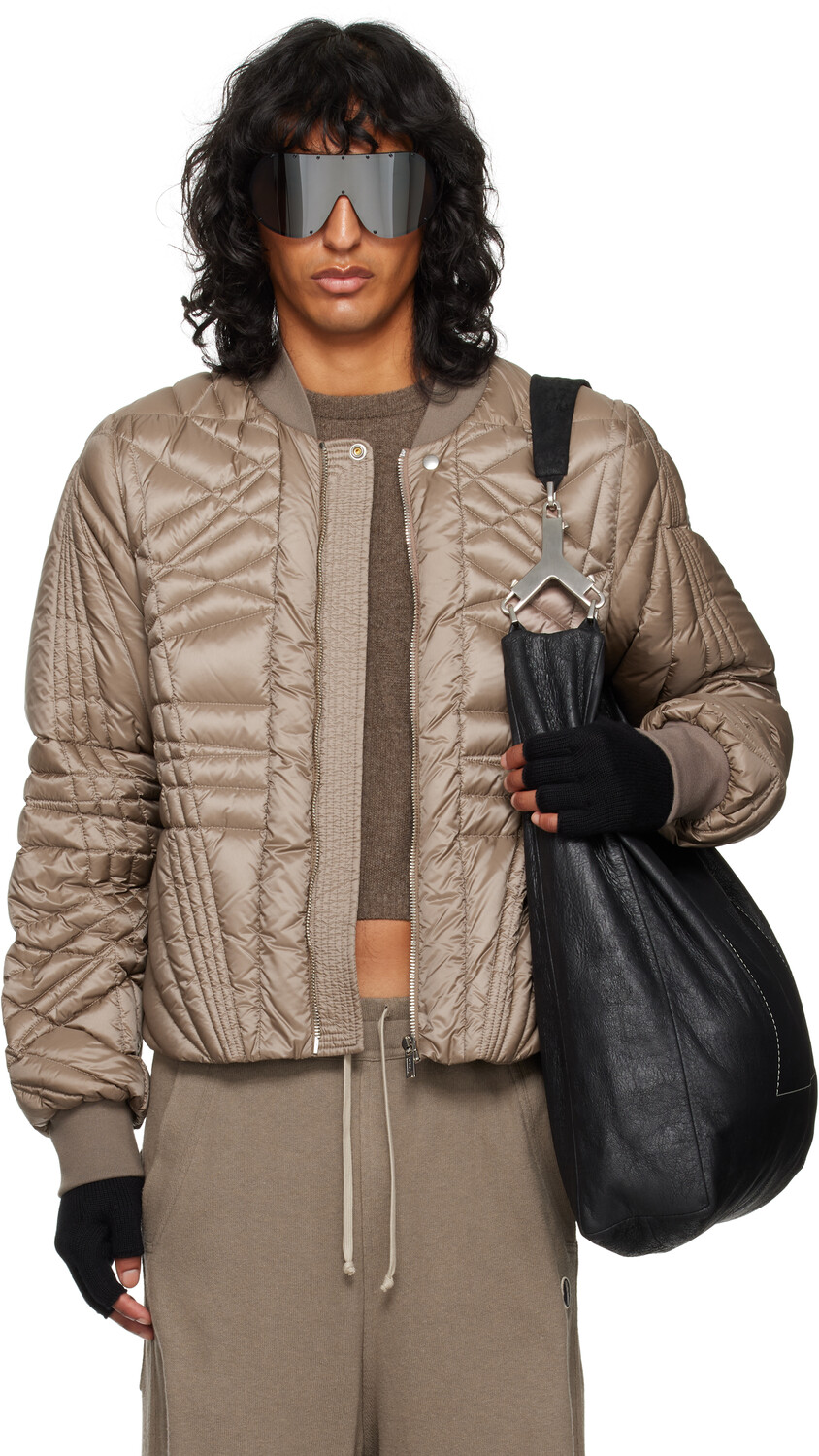

Куртка-бомбер Moncler + Grey Megapenta Flight Rick Owens, Dust
