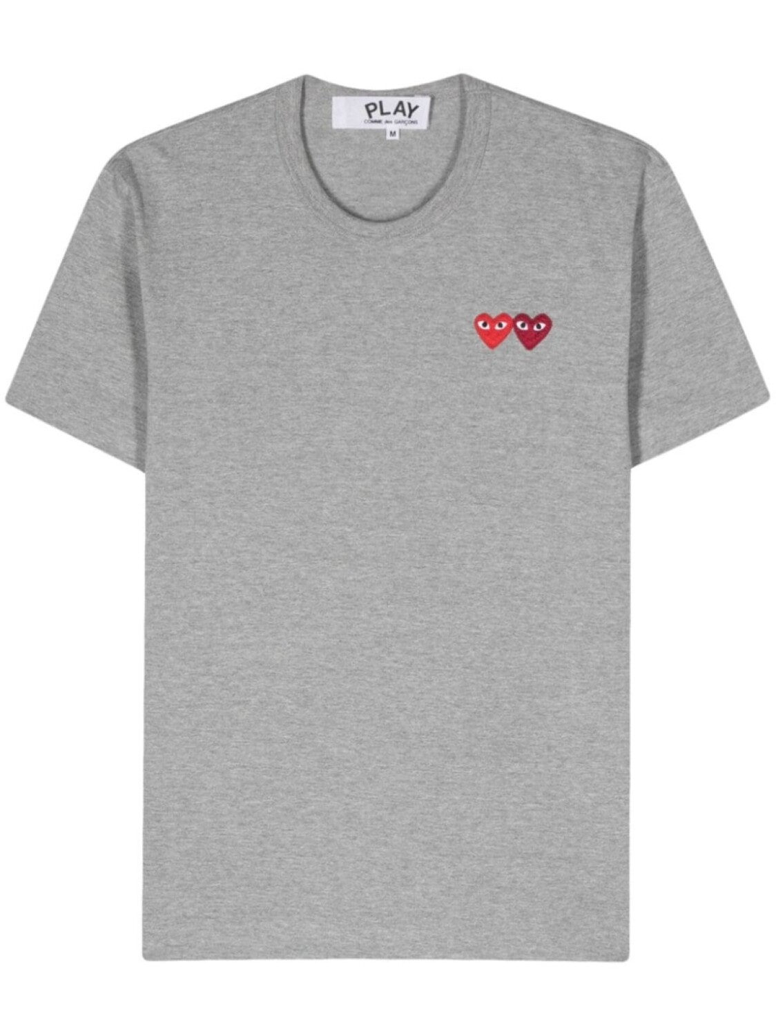 

Comme Des Garçons Play футболка с нашивкой, серый