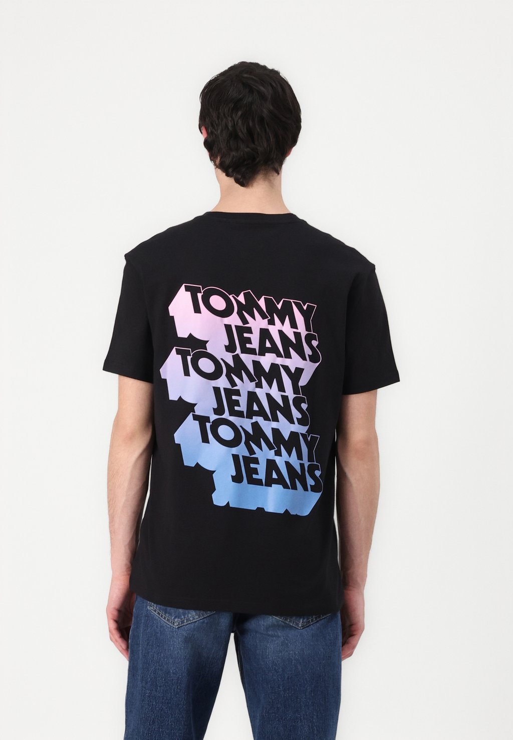 

Футболка с принтом STACK BACK PRINT TEE Tommy Jeans, черный