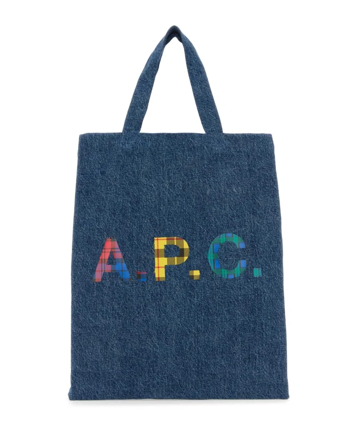 

Стильная джинсовая мини сумка шоппер A.P.C., синий