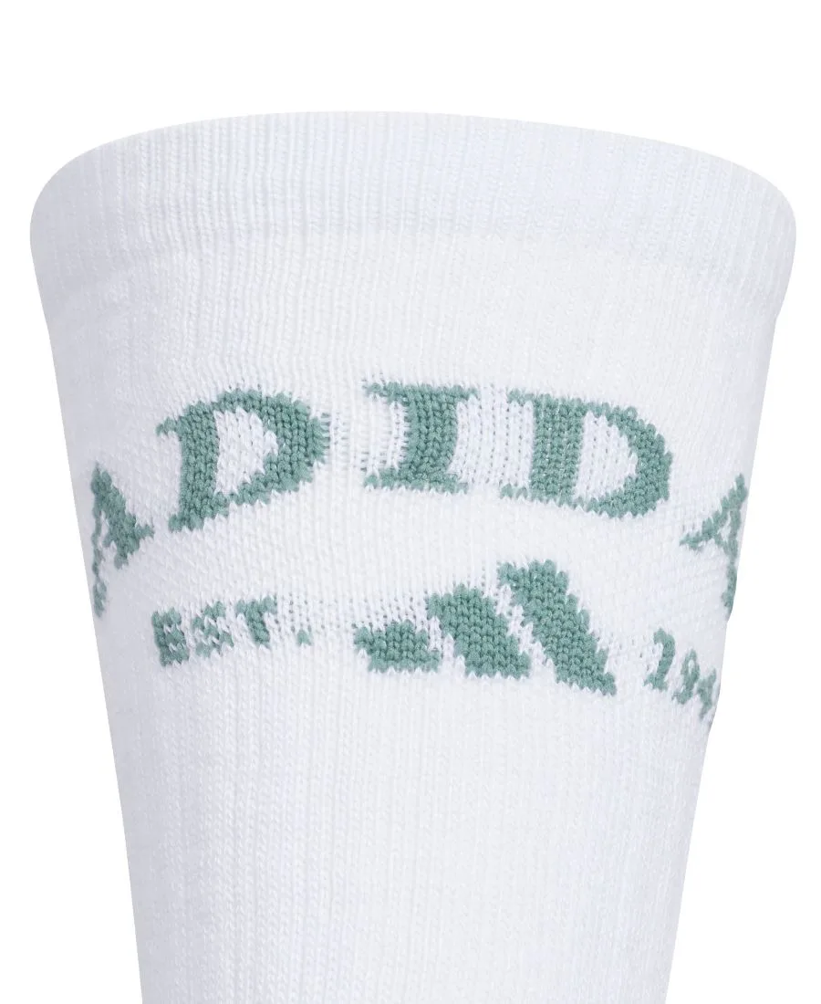 Мужские спортивные носки Foundation, комплект из 3 пар Adidas, белый/preloved teal зеленый/черный — фото 3