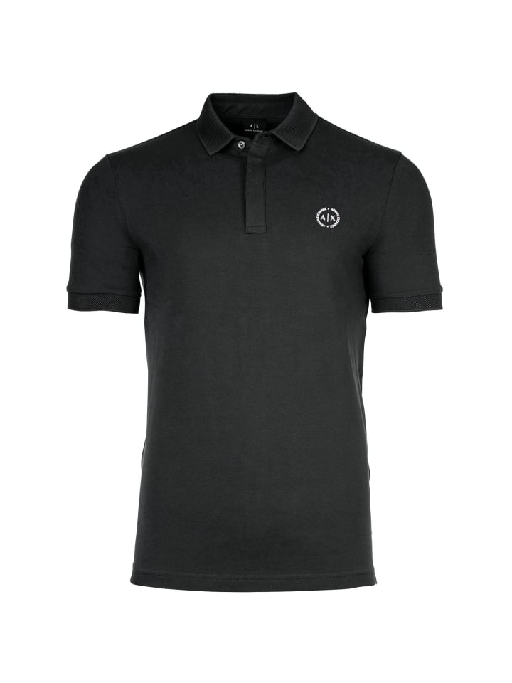 

Футболка поло Armani Exchange, цвет jet set