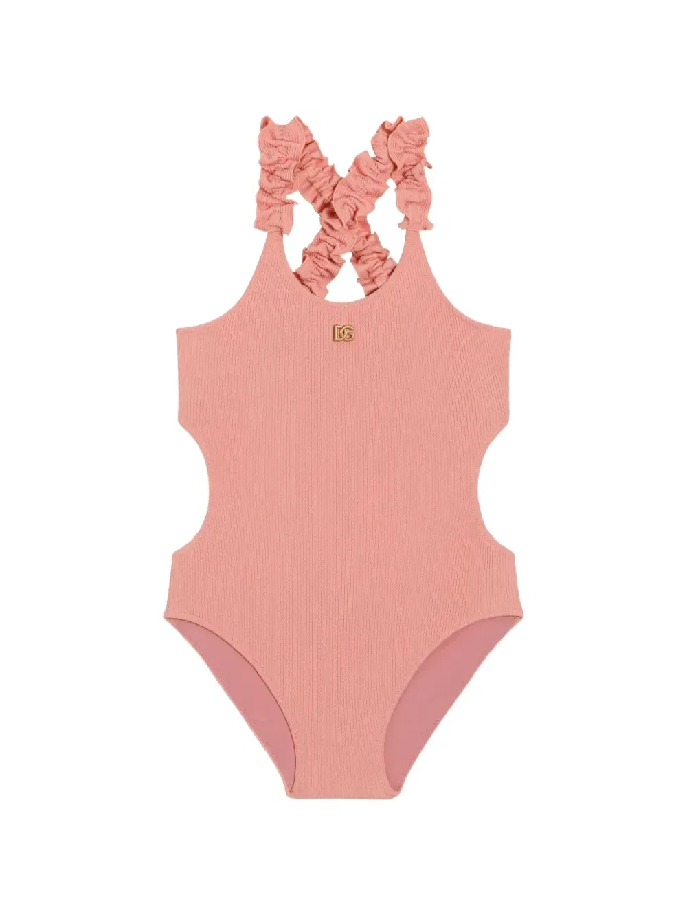 Слитный купальник Dolce & Gabbana Kids, розовый