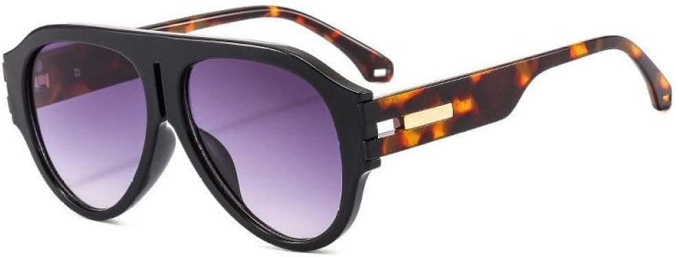 

Ретро-солнцезащитные очки большого квадратного размера для женщин и мужчин, модные солнцезащитные очки, трендовые очки с защитой от УФ-излучения UV400 MTZJH, Leopard Grey