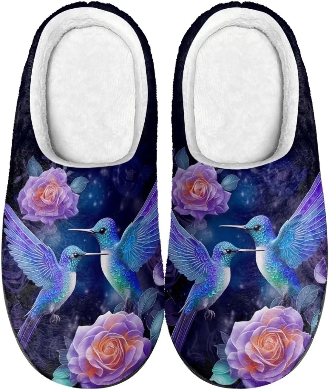 

Тапочки Flashideas для женщин и мужчин, мягкие, пушистые, теплые, домашние, с нескользящей подошвой, парные, повседневного стиля, Hummingbird 4