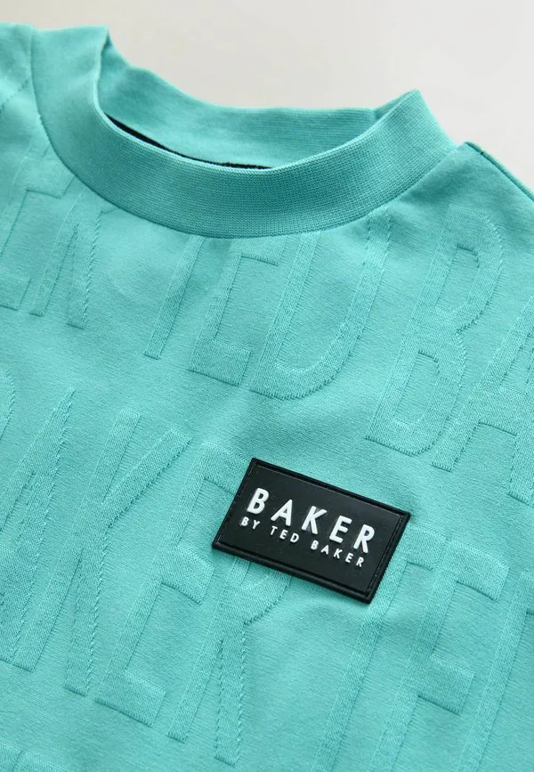 Футболка стандартного кроя с текстурированным принтом Baker By Ted Baker, Green — фото 3
