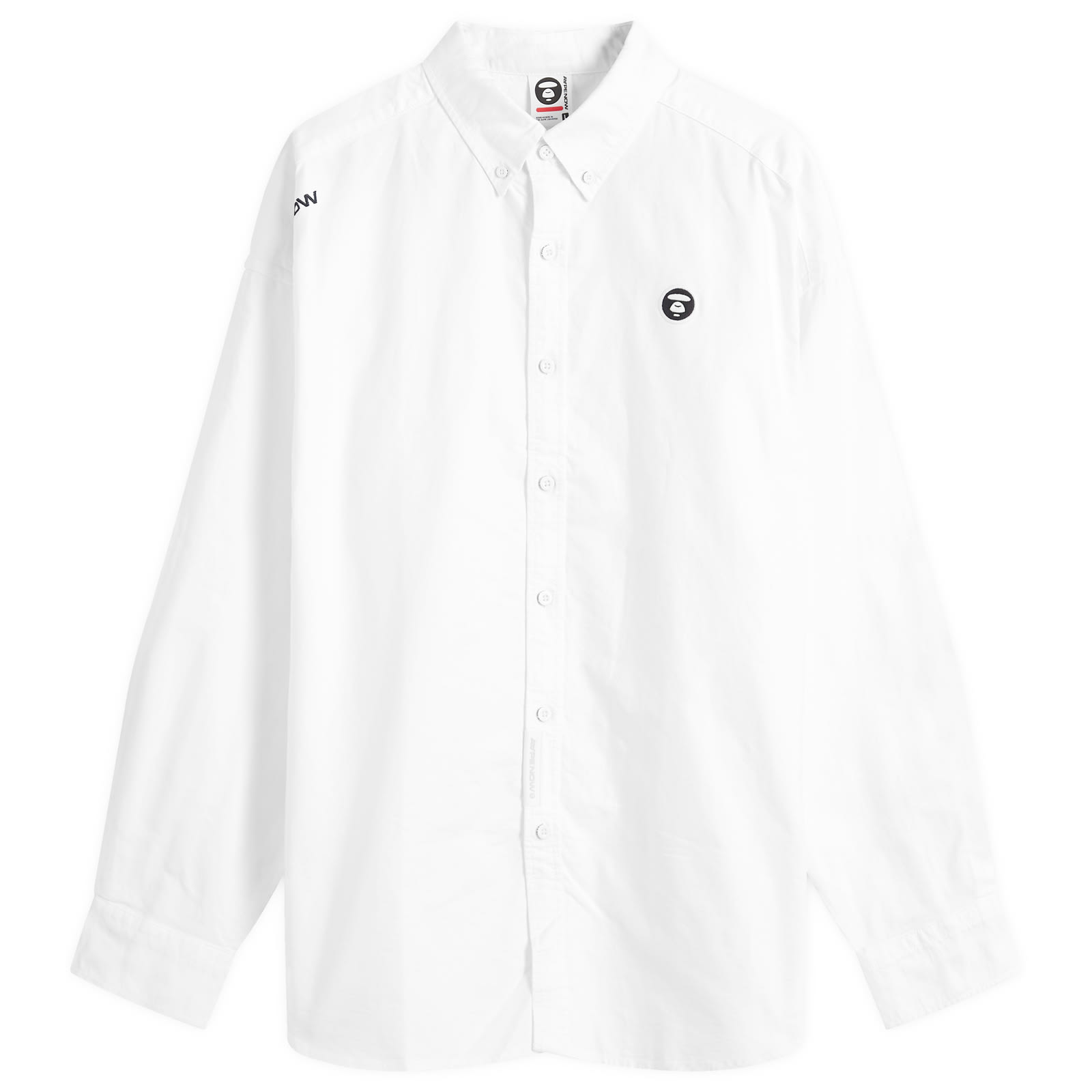 

Рубашка Aape Oxford Button Down Shirt, белый