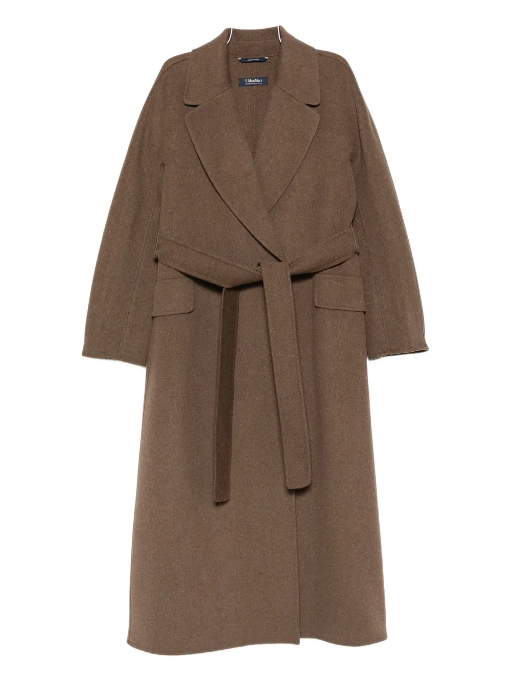 

Пальто с поясом и лацканами 'S Max Mara, коричневый