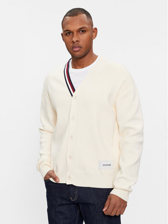 

Кардиган стандартного кроя Tommy Hilfiger, экрю