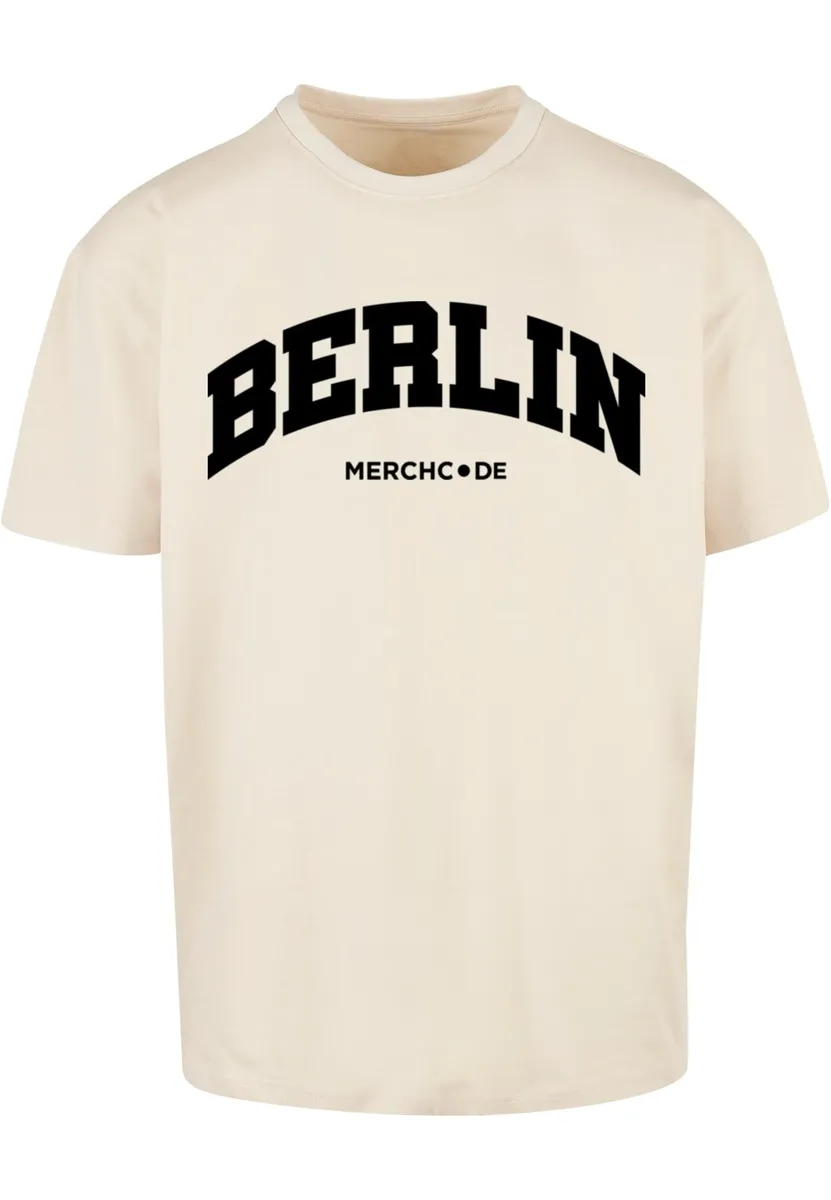 

Футболка Merchcode " Merchcode Men's Berlin Wording - Heavy Oversize Tee", цвет Sand