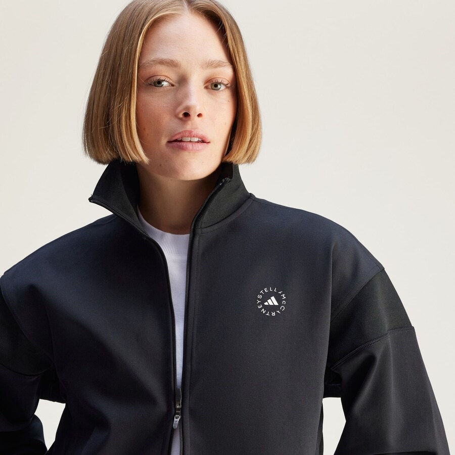 Спортивная толстовка с капюшоном на молнии ADIDAS BY STELLA MCCARTNEY, черный — фото 3