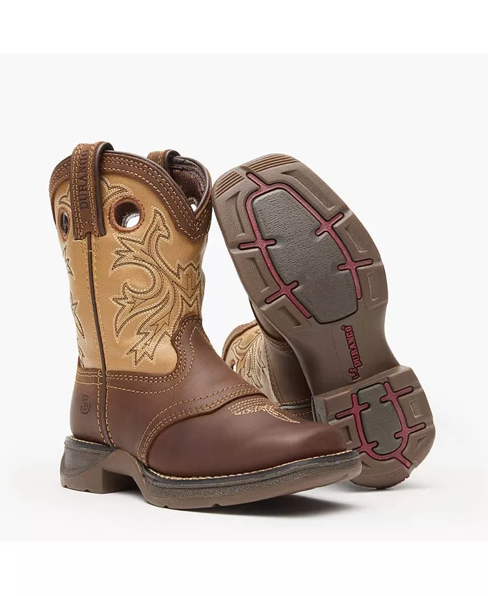 Детские ковбойские ботинки Lil Rebel от Kids Brown Tan Durango, коричневый — фото 2