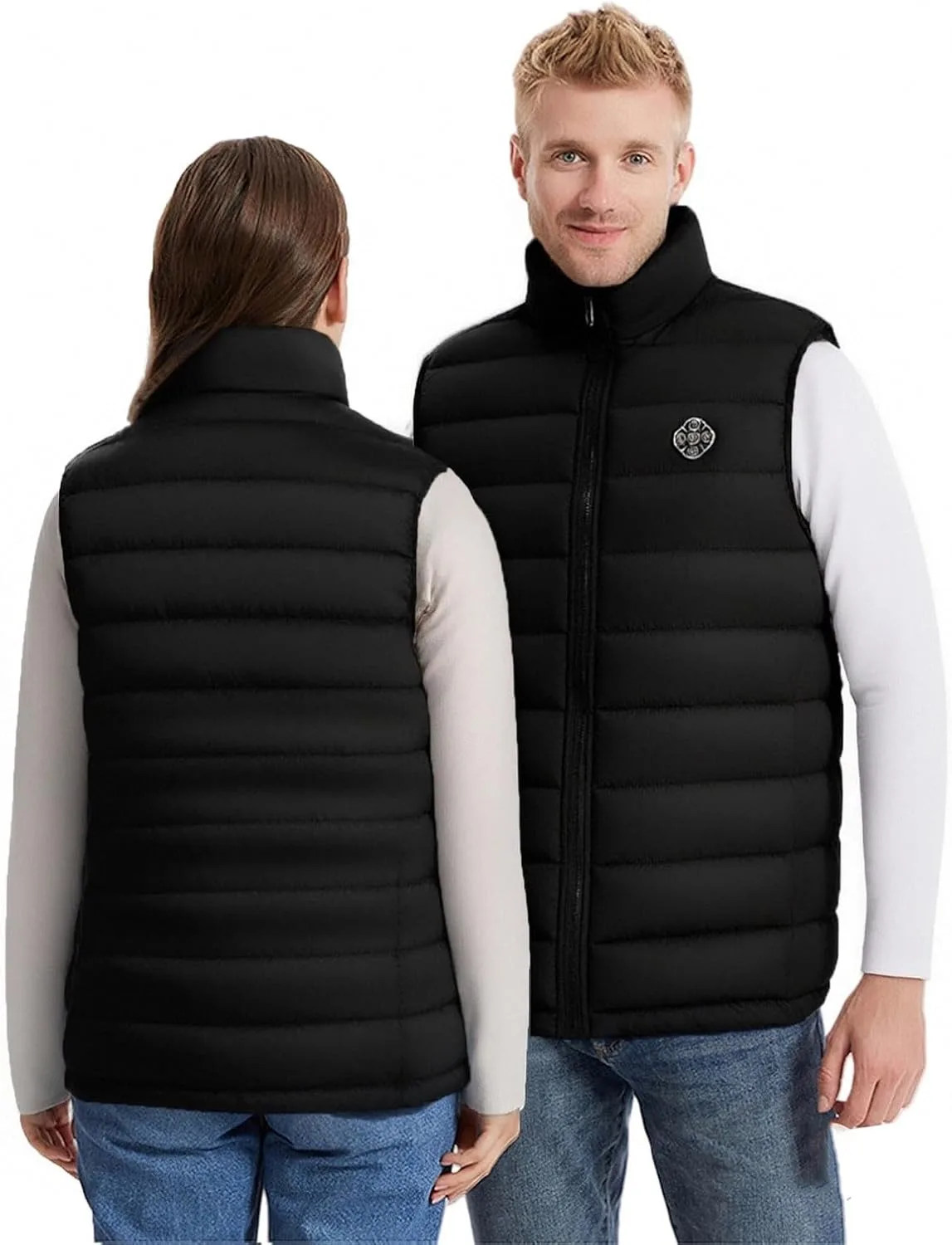 Терможилет Heated для женщин и мужчин, легкий Softshell, зимний утепленный Generic, черный