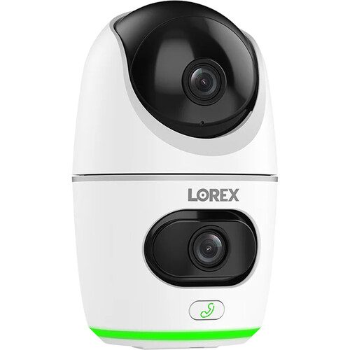 

Lorex W463AQD-E 4-мегапиксельная двухобъективная камера видеонаблюдения с функцией панорамирования и наклона, Wi-Fi, с функцией ночного видения