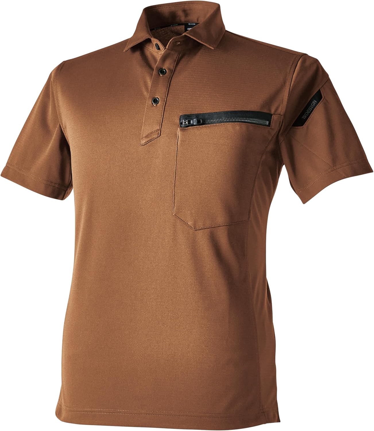 

Поло TS Design T/C Work Knit Short Sleeve Polo Shirt 51355 Unisex, коричневый