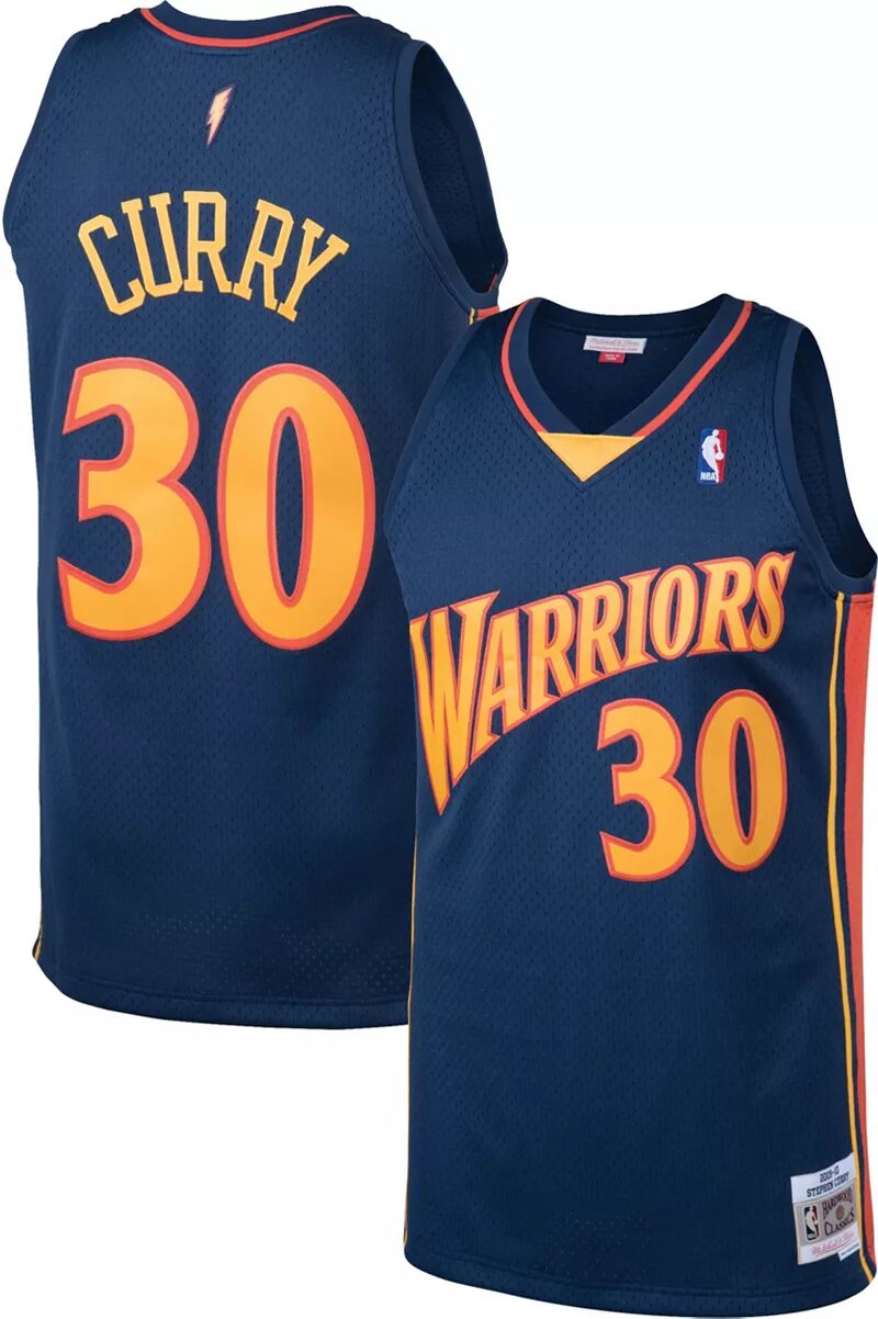 

Мужская майка Mitchell & Ness Golden State Warriors Stephen Curry #30 Swingman