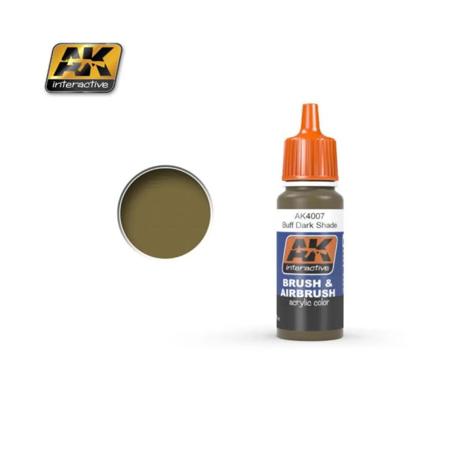 

Баффовый темный оттенок, Paint - Brush and Airbrush Acrylic - Brown Colors (AK-Interactive)